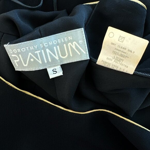 Platinum Dorothy Schoelen Black Moulin Rouge Paris Scene Slip Dress Vintage S - Picture 5 of 5